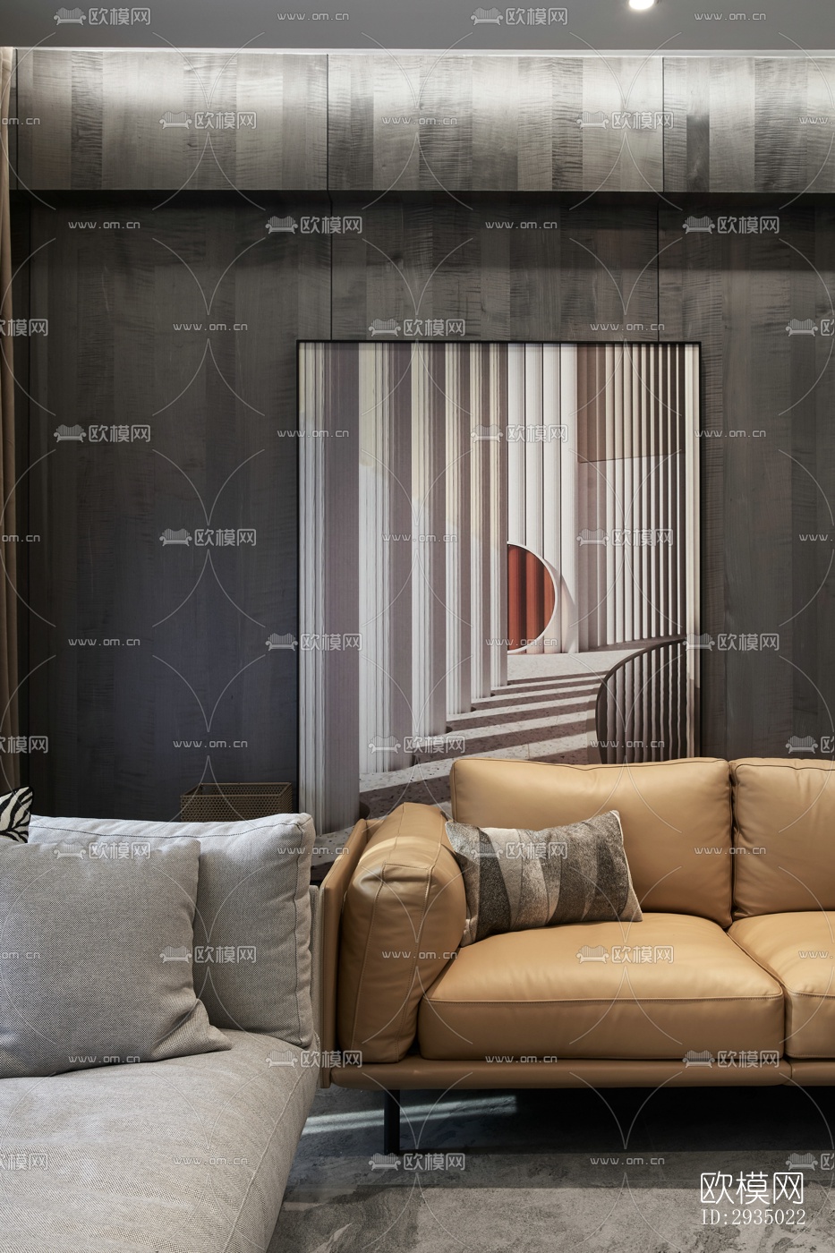 现代平层效果图下载（渲染图10）