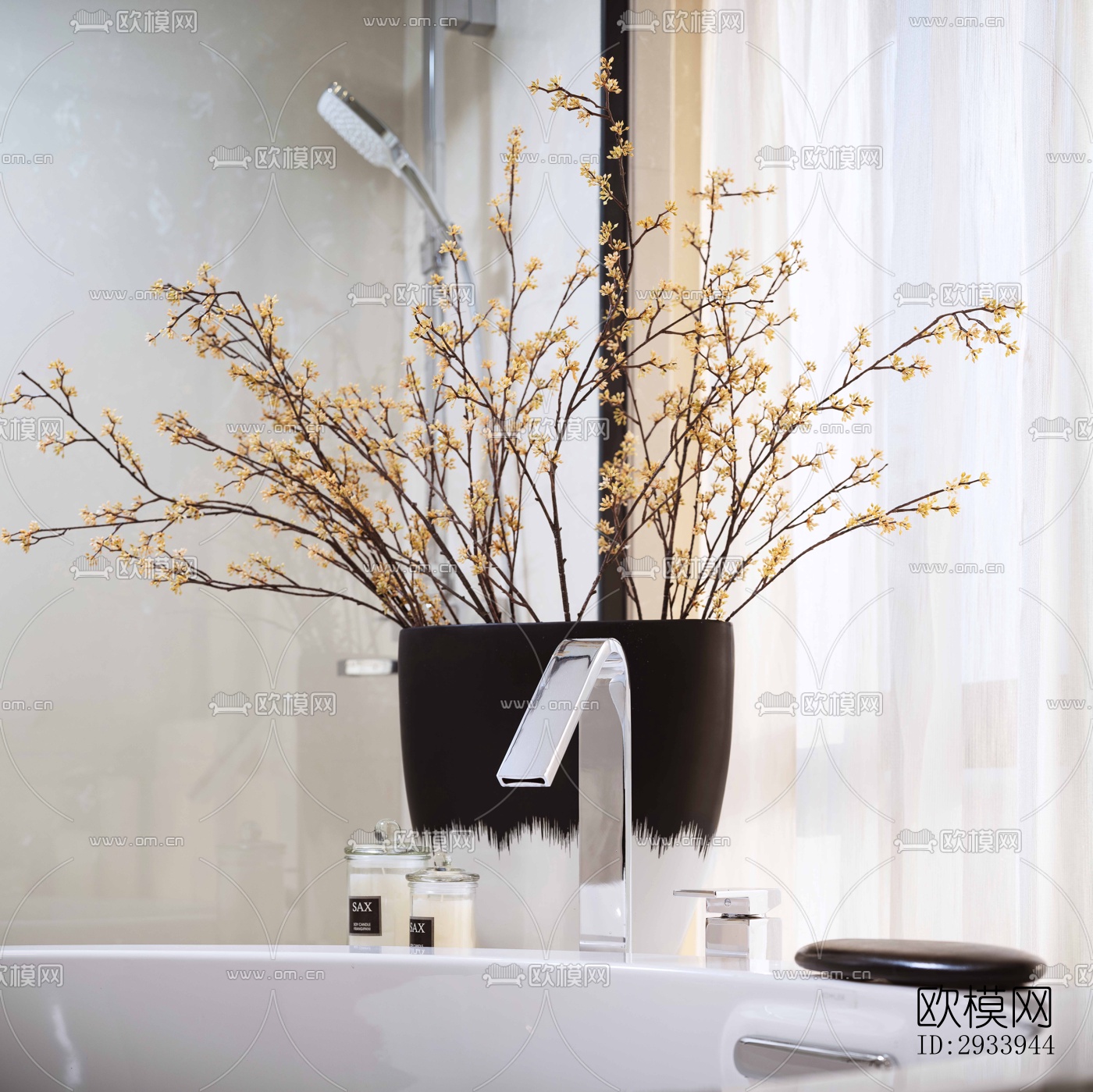 新中式别墅效果图下载（渲染图11）