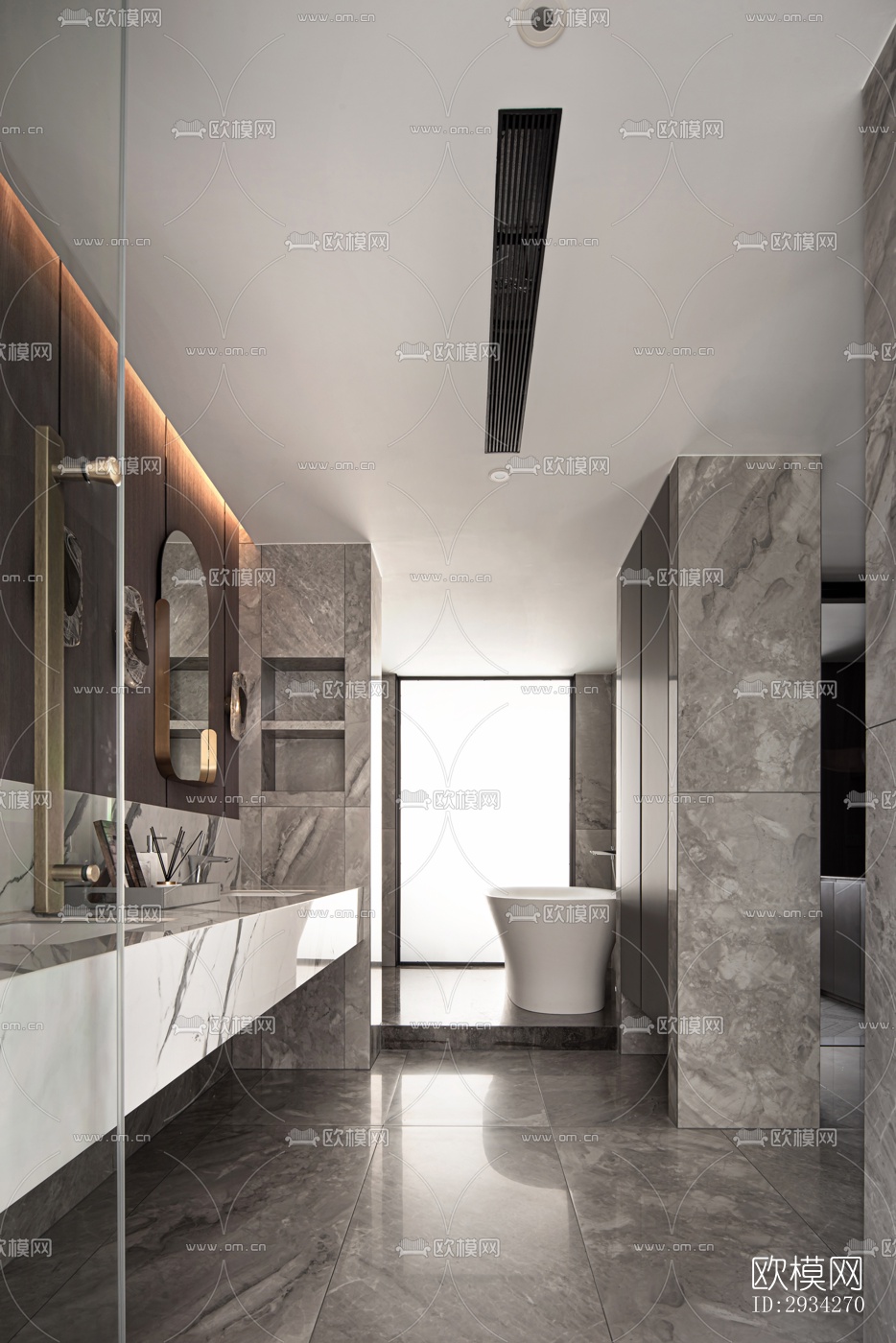 现代复式效果图下载（渲染图3）