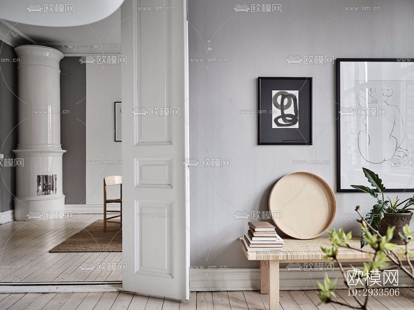 北欧公寓效果图下载（渲染图3）