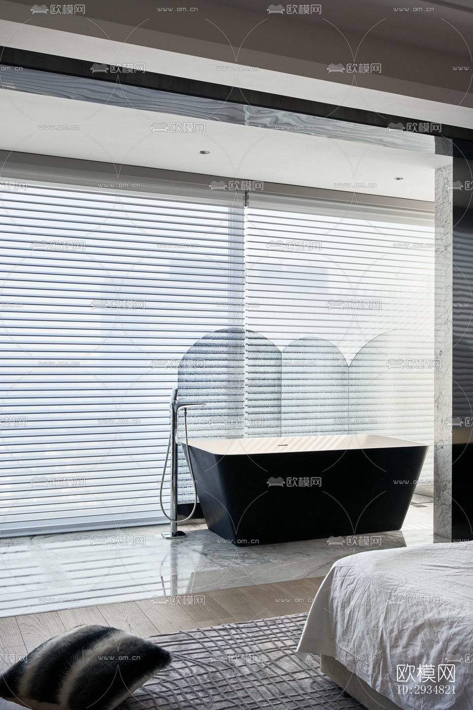 现代平层效果图下载（渲染图9）