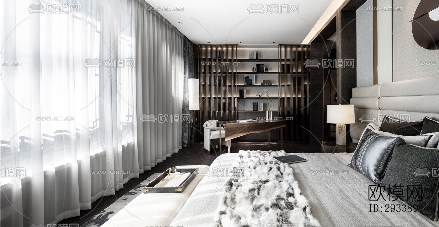 后现代别墅效果图下载（渲染图9）