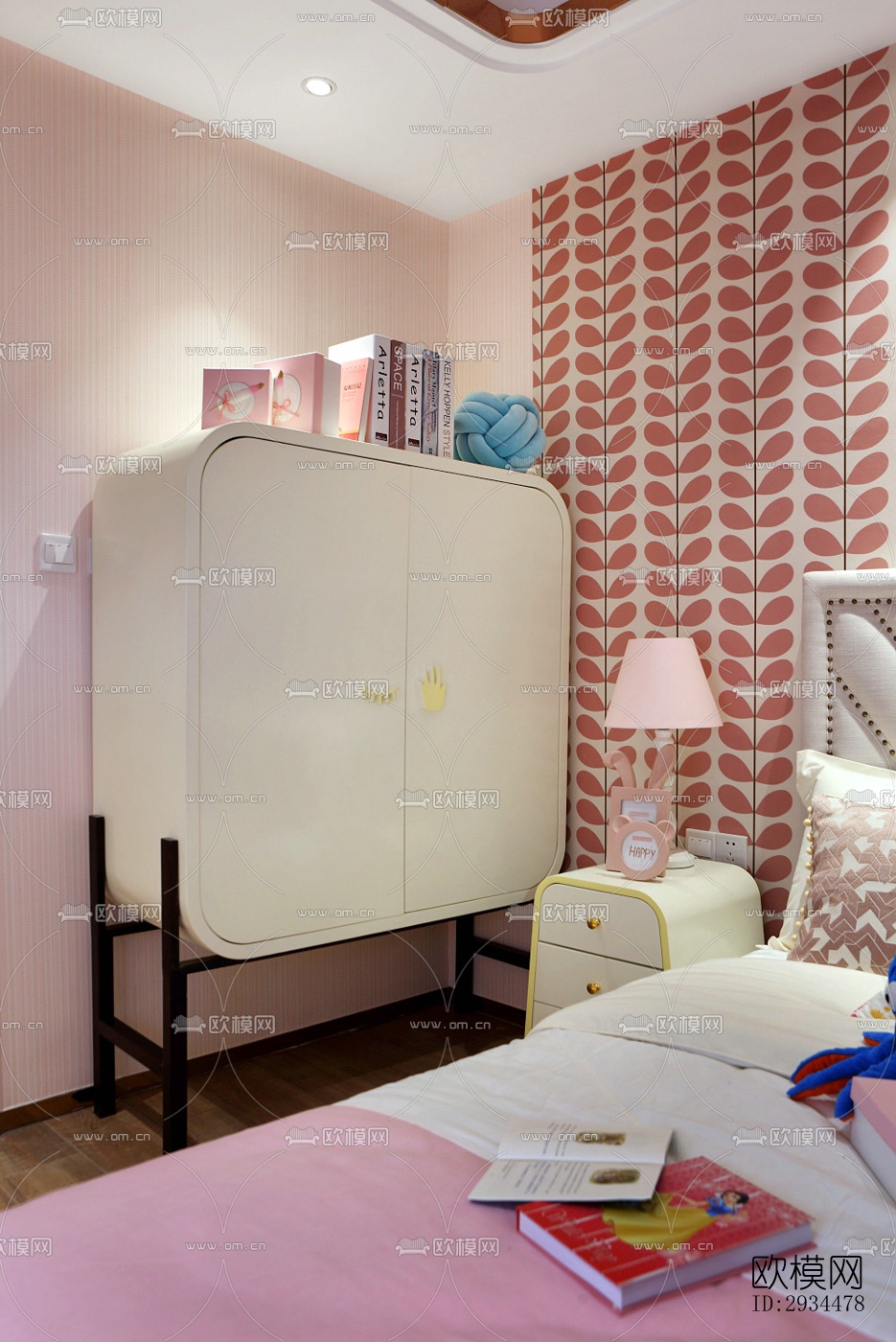 新中式平层效果图下载（渲染图10）