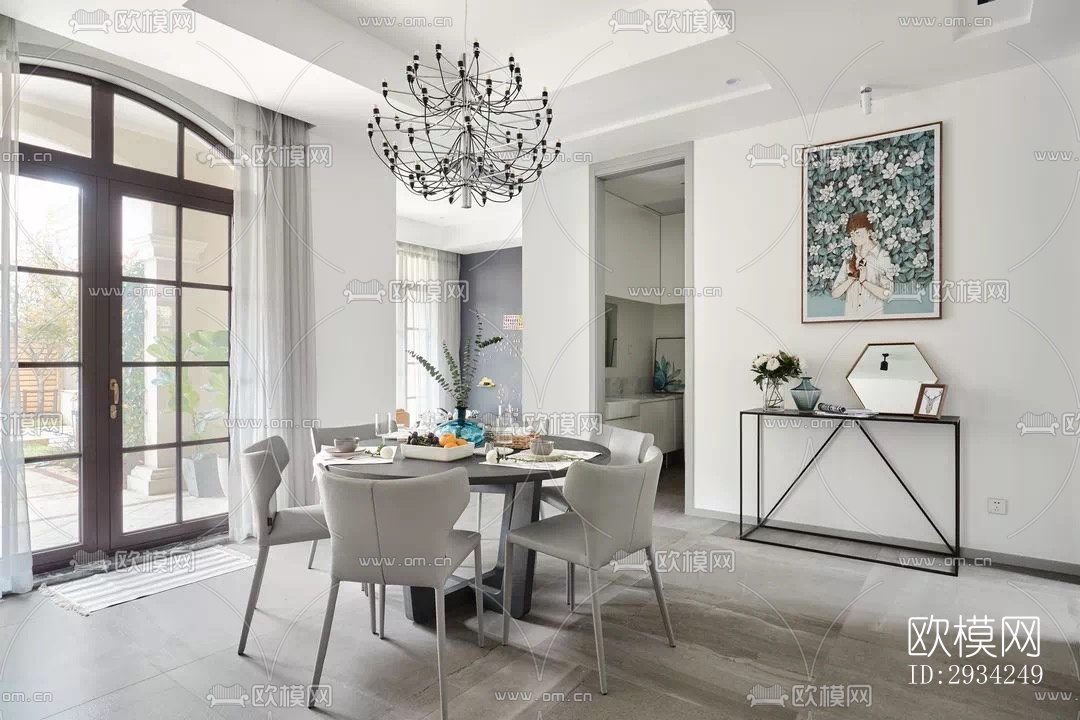 现代复式效果图下载（渲染图12）