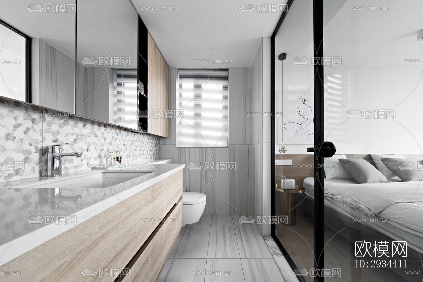 北欧平层效果图下载（渲染图16）