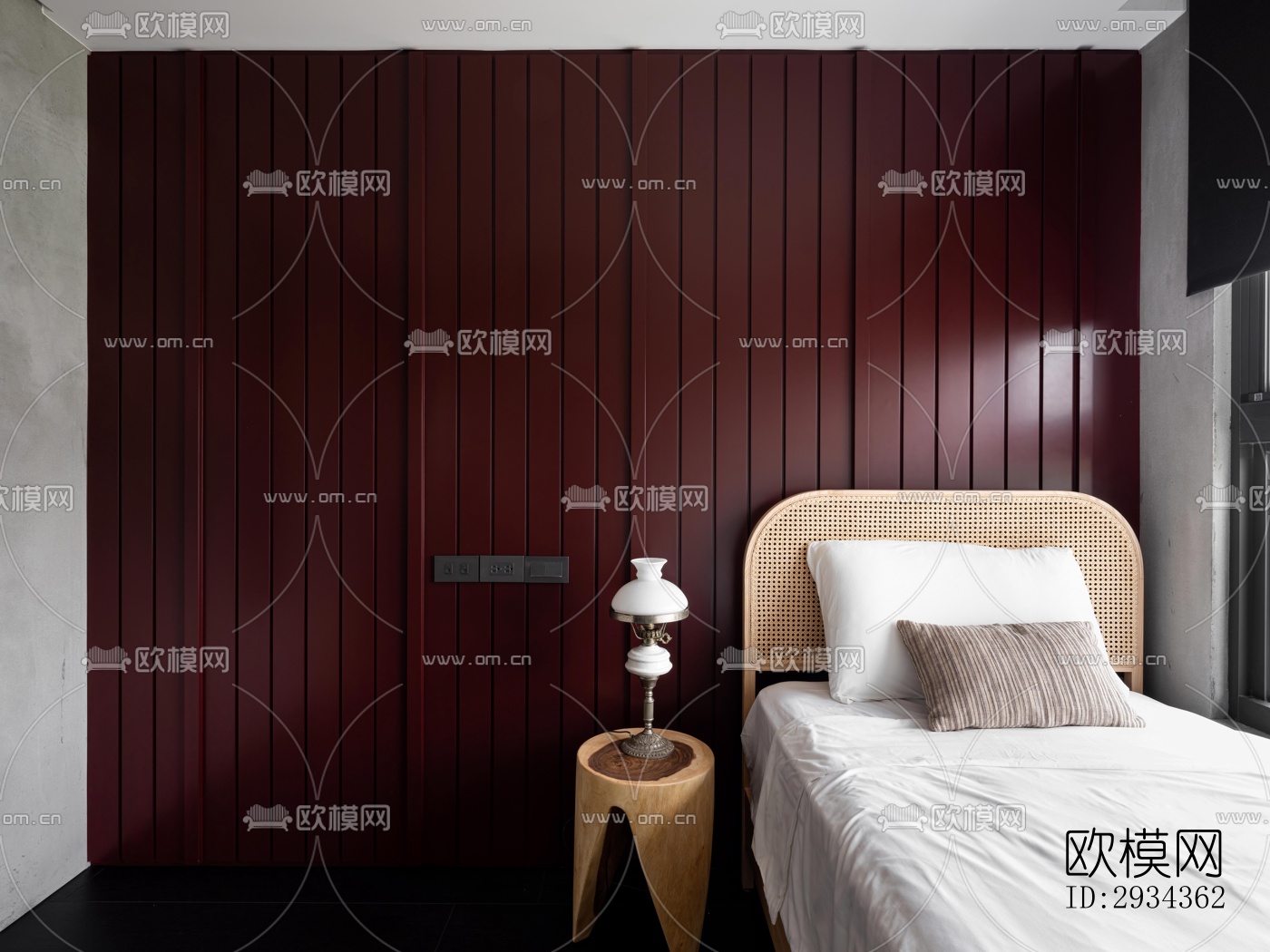 侘寂平层效果图下载（渲染图10）