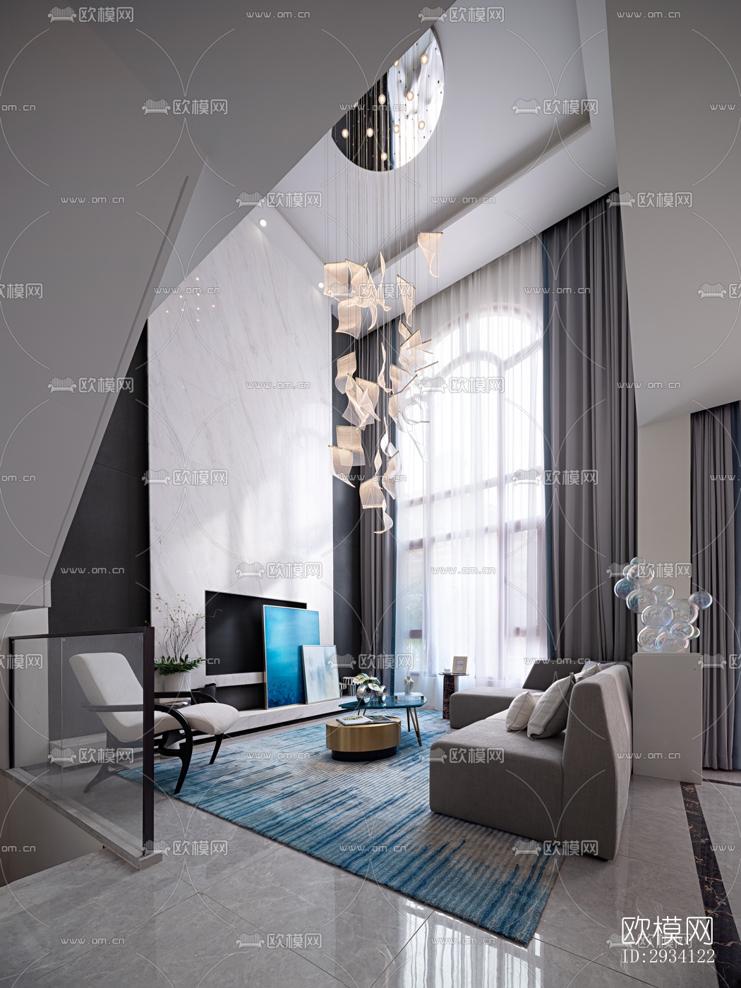 现代别墅效果图下载（渲染图13）