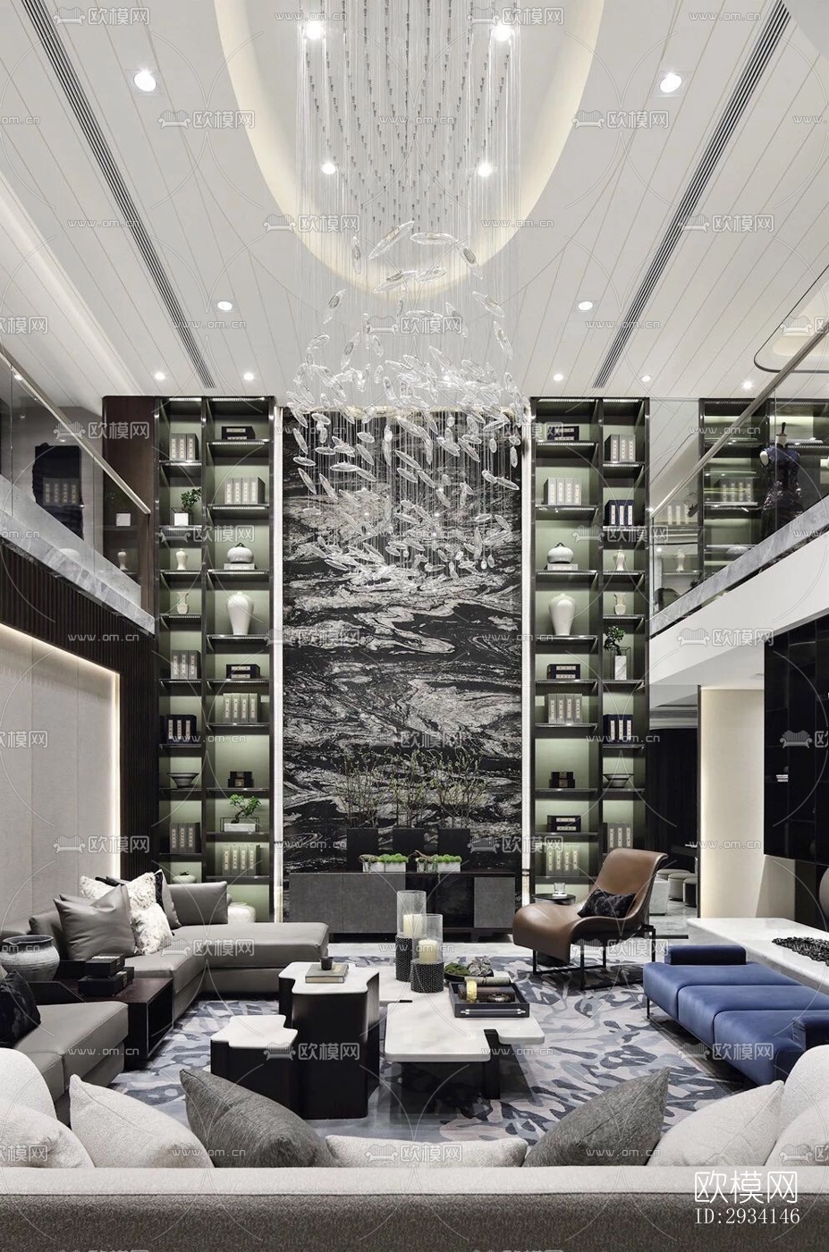 现代别墅效果图下载（渲染图8）