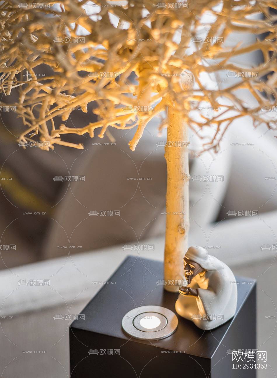 中式平层效果图下载（渲染图3）