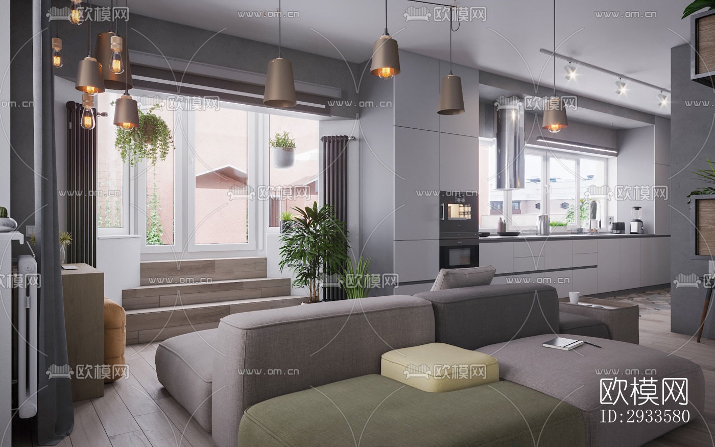 北欧公寓效果图下载（渲染图18）