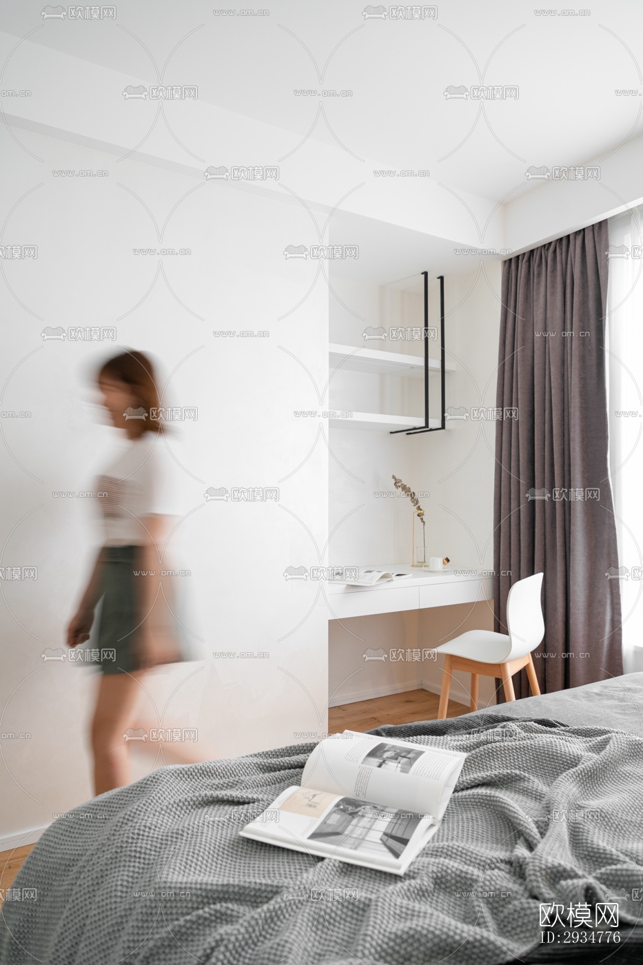 现代平层效果图下载（渲染图6）