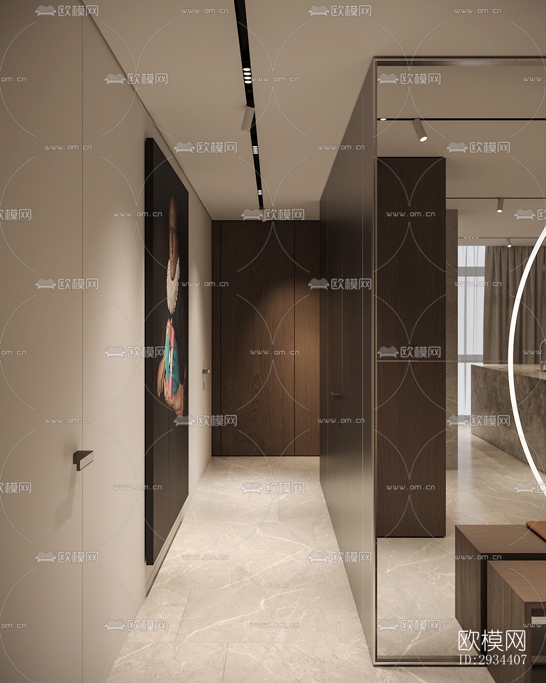 北欧平层效果图下载（渲染图5）