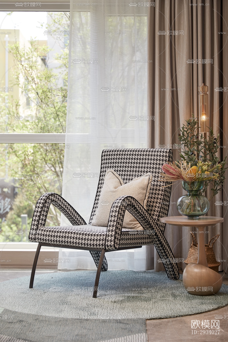 新中式别墅效果图下载（渲染图15）