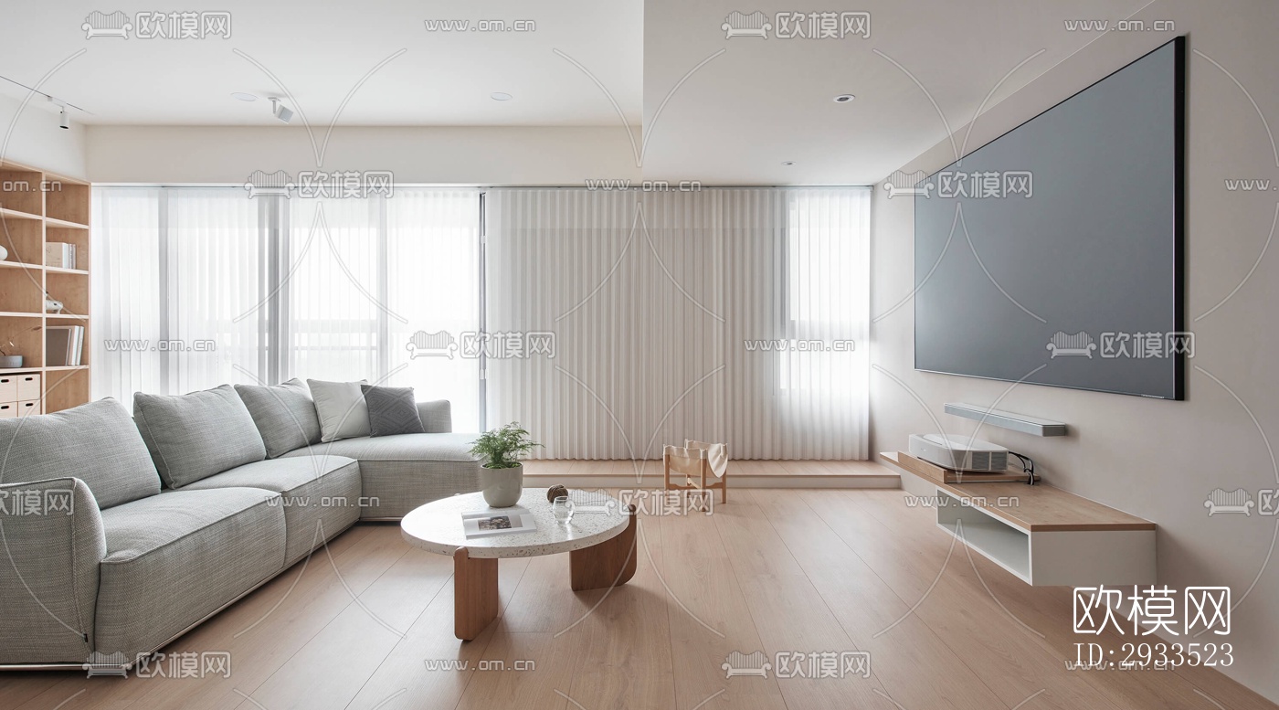 北欧公寓效果图下载（渲染图12）