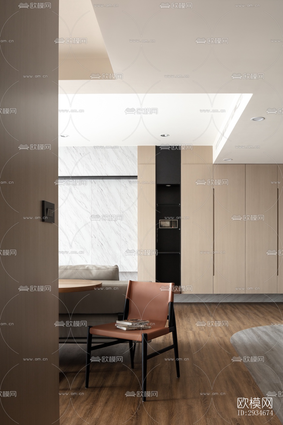 日式平层效果图下载（渲染图20）