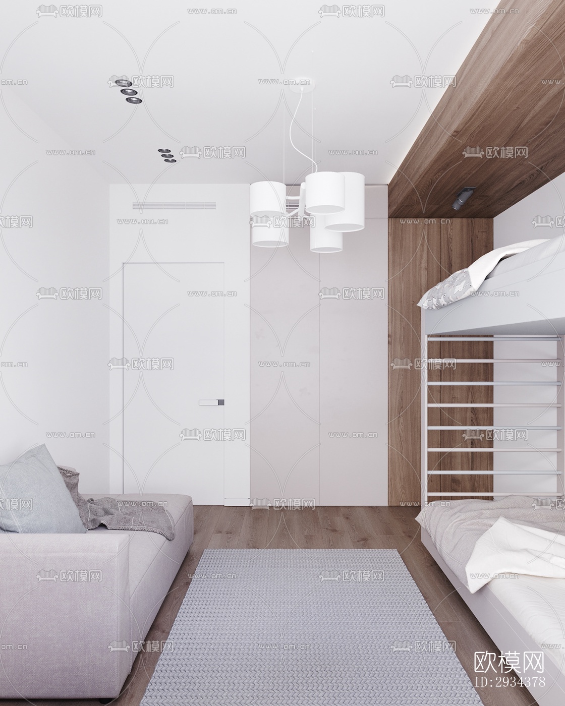 北欧平层效果图下载（渲染图16）