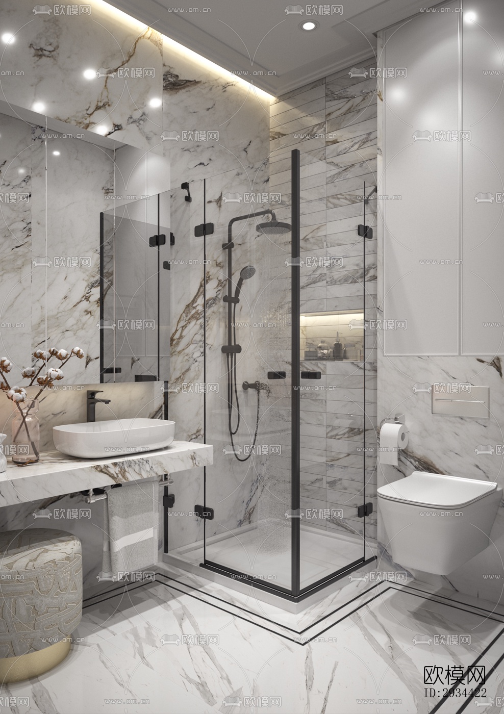 北欧平层效果图下载（渲染图13）