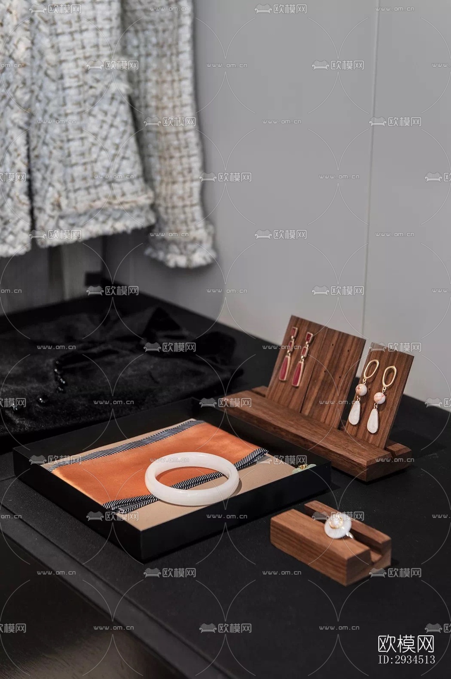 新中式平层效果图下载（渲染图5）