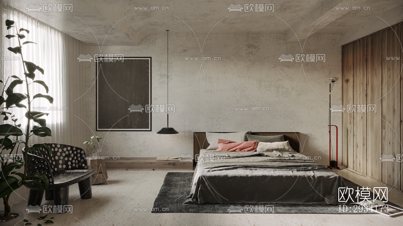 侘寂复式效果图下载（渲染图17）