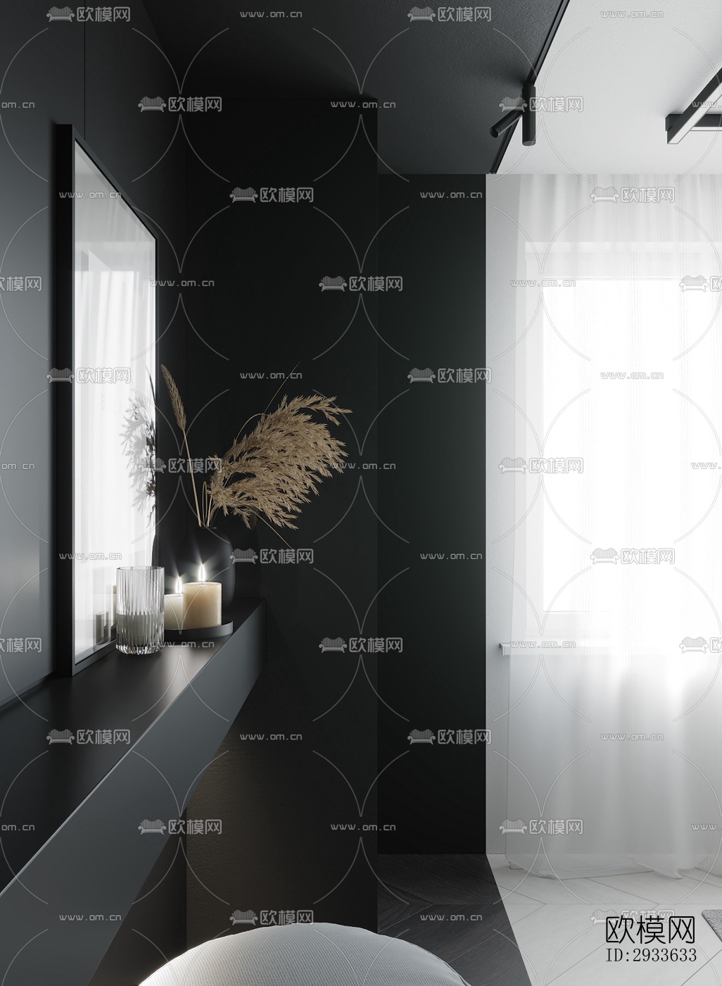 北欧公寓效果图下载（渲染图7）