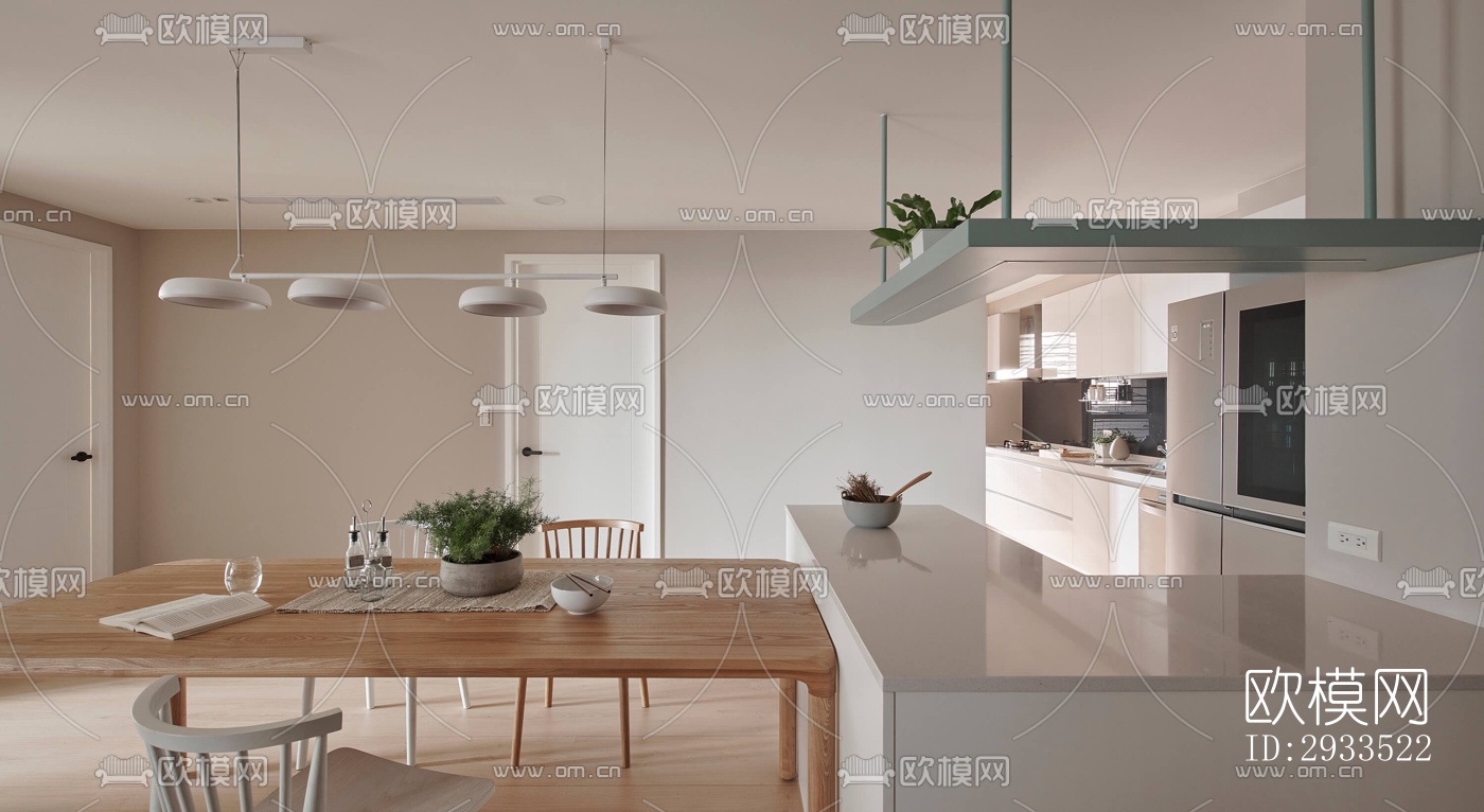 北欧公寓效果图下载（渲染图4）