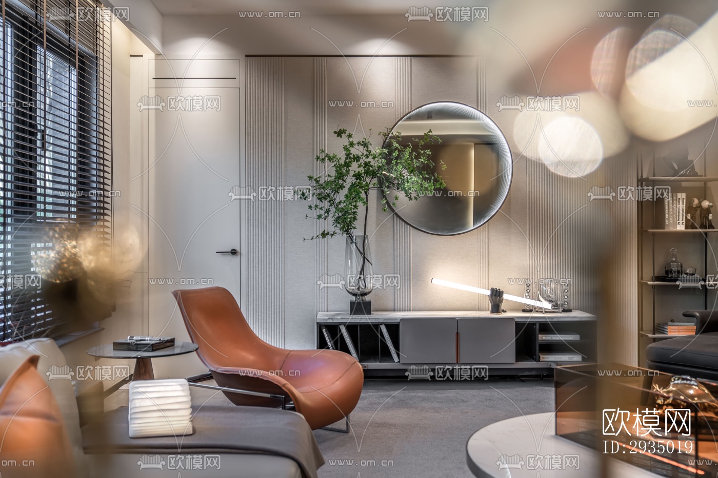 现代平层效果图下载（渲染图5）