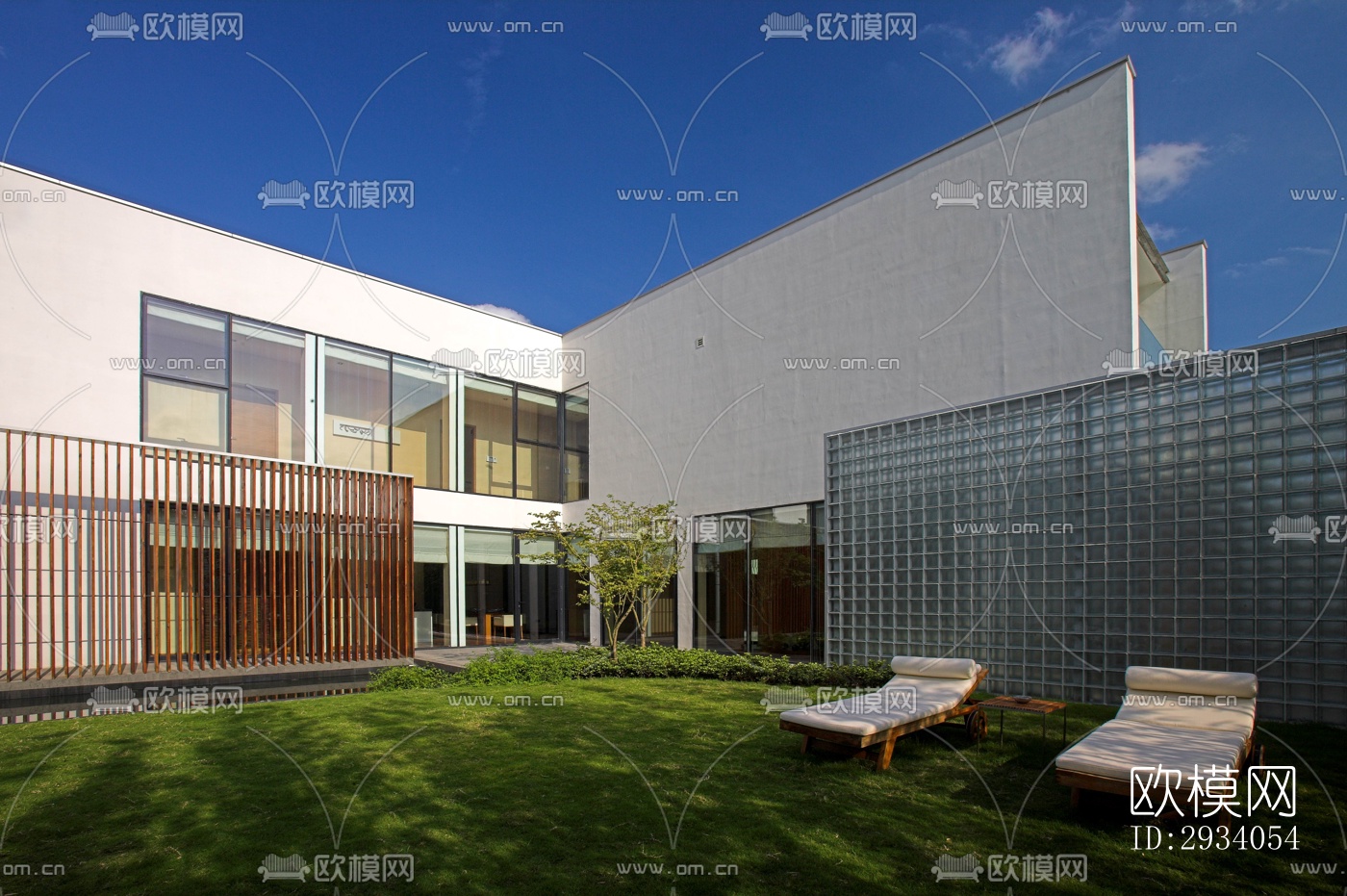 现代别墅效果图下载（渲染图16）