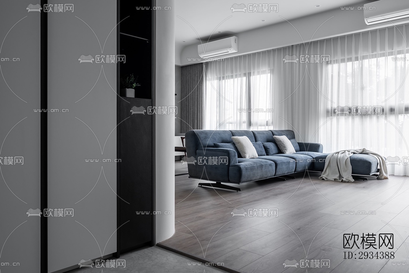 北欧平层效果图下载（渲染图11）