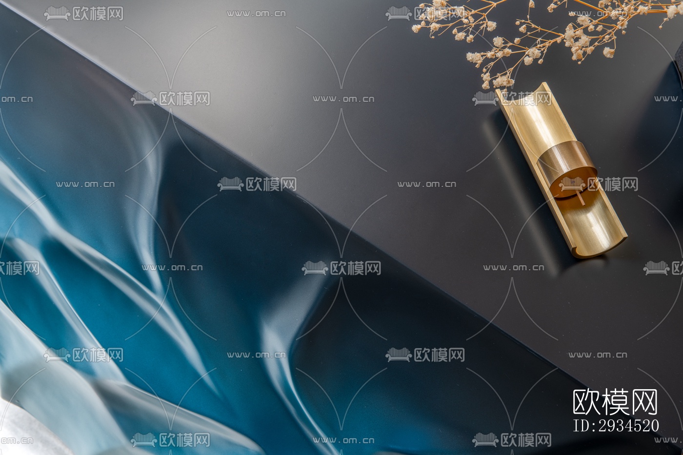 新中式平层效果图下载（渲染图6）