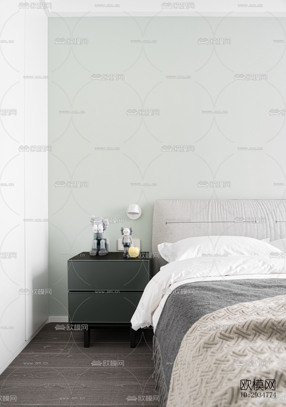 现代平层效果图下载（渲染图18）