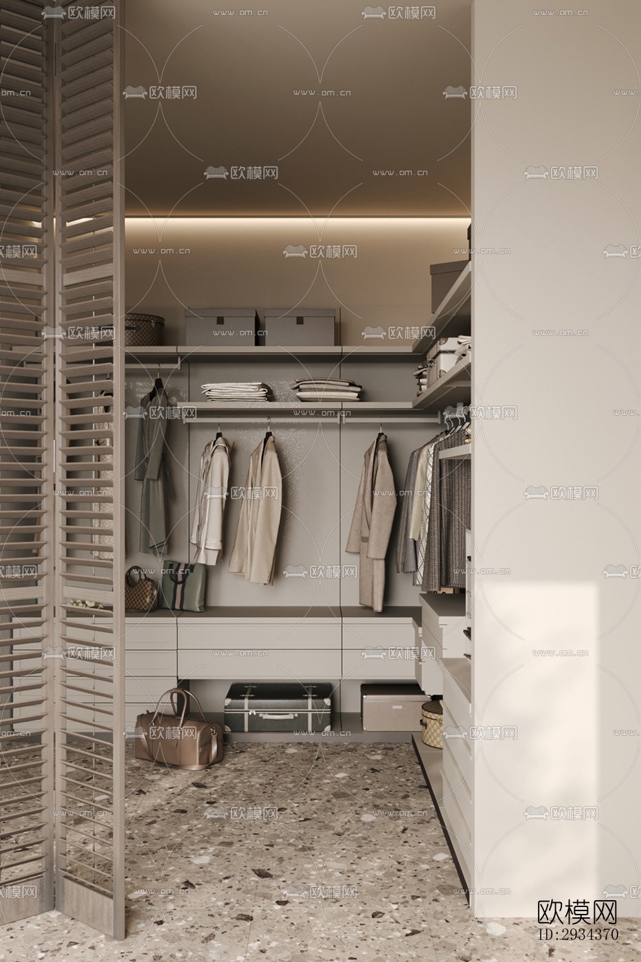 侘寂平层效果图下载（渲染图10）