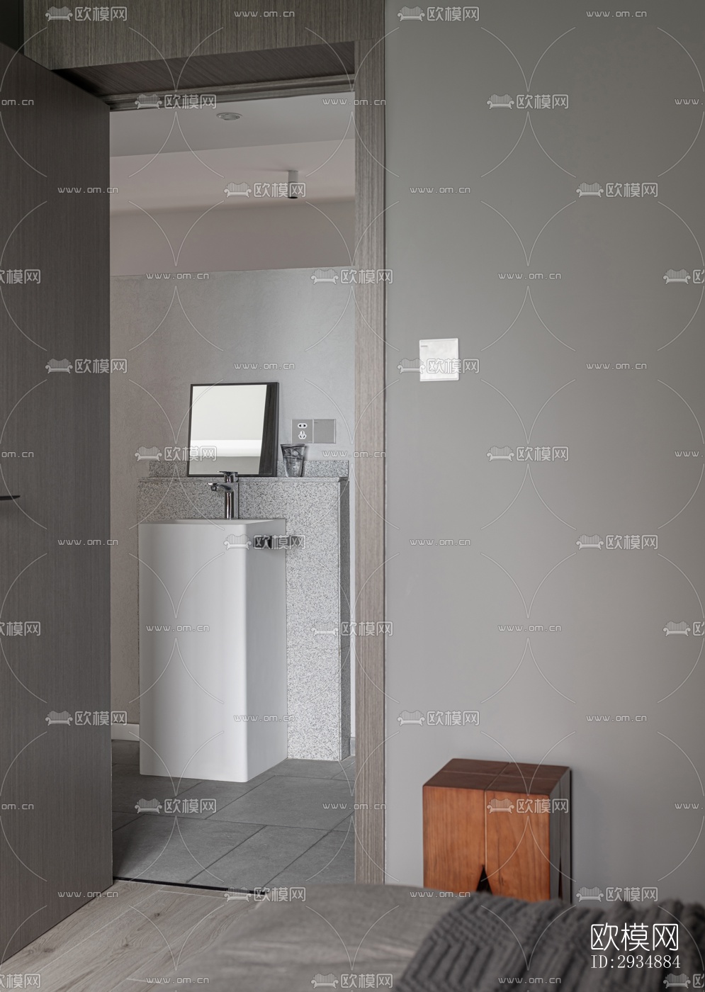 现代平层效果图下载（渲染图8）