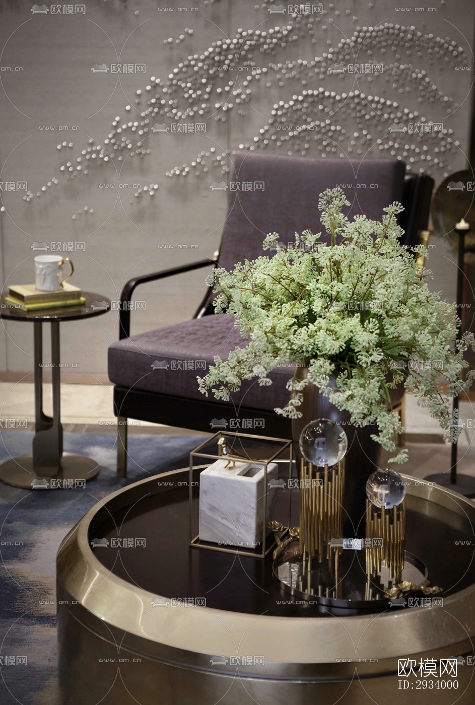 新中式别墅效果图下载（渲染图8）