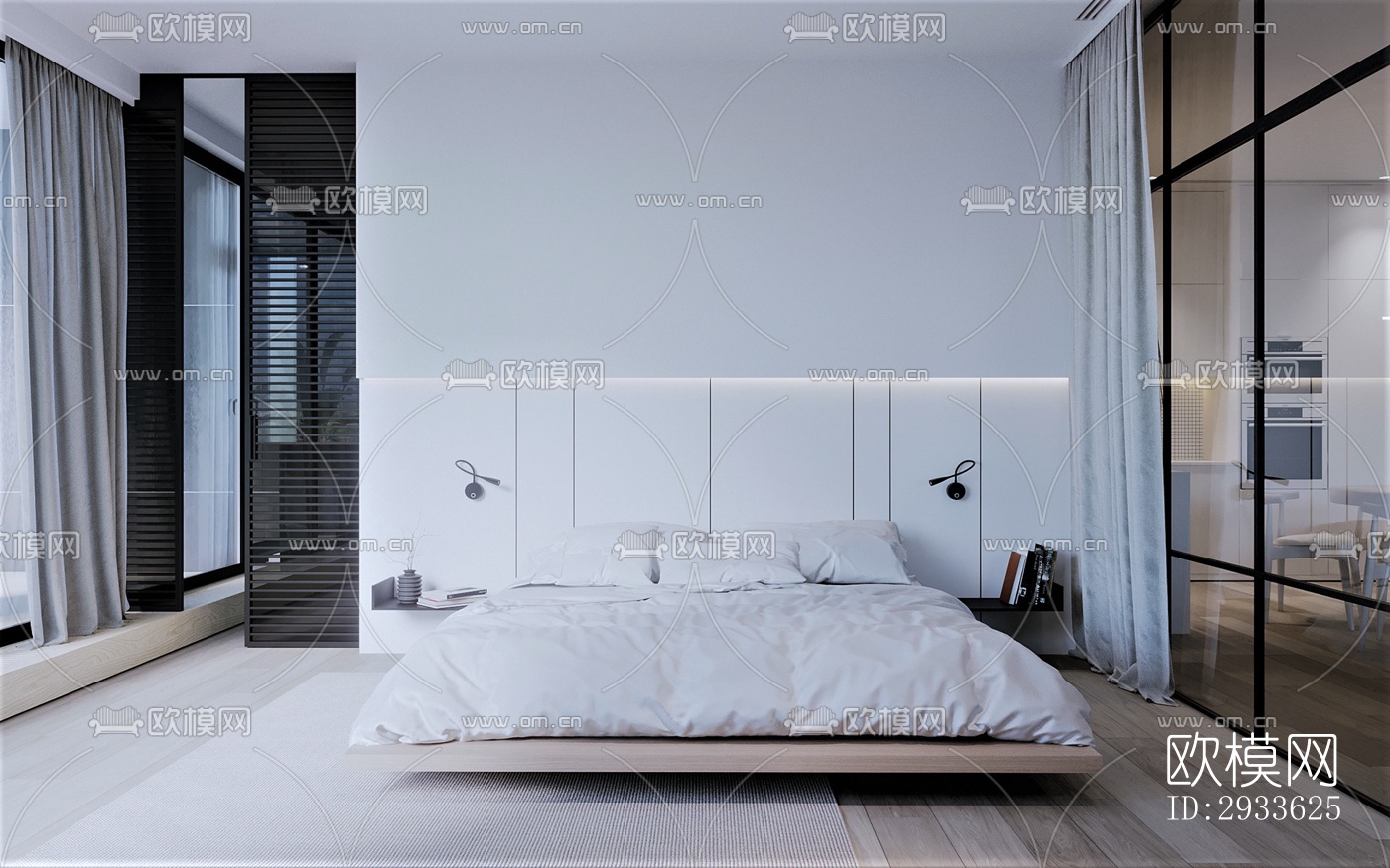 北欧公寓效果图下载（渲染图4）