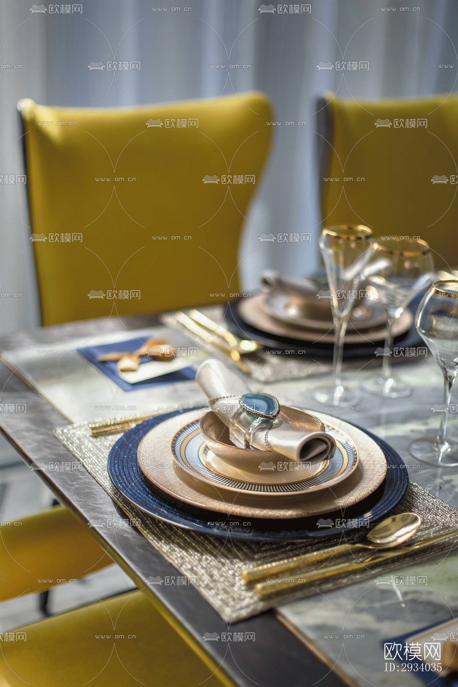 欧式别墅效果图下载（渲染图7）