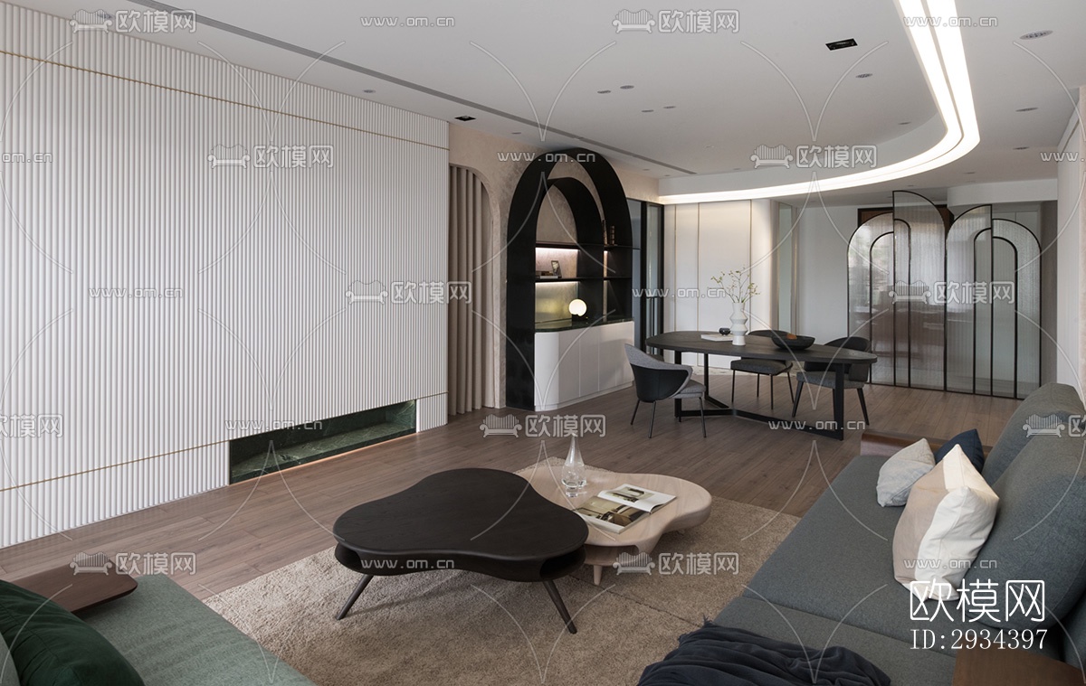 北欧平层效果图下载（渲染图19）