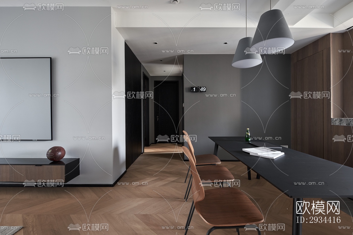 北欧平层效果图下载（渲染图18）