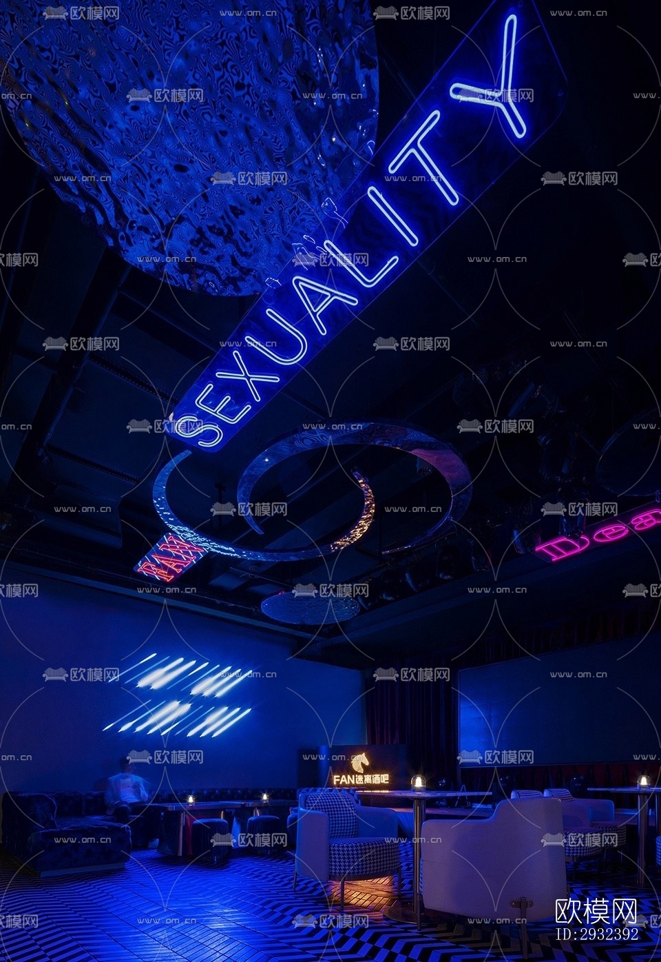 现代酒吧效果图下载（渲染图5）