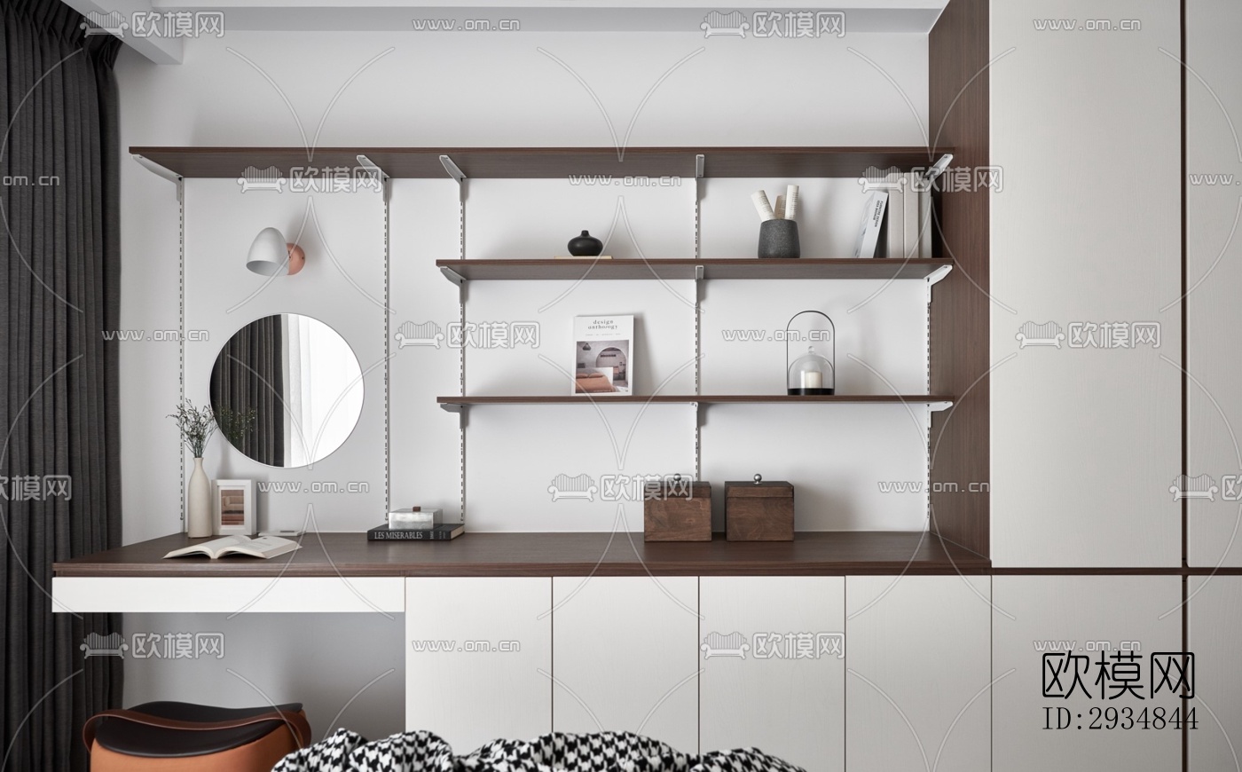 现代平层效果图下载（渲染图13）