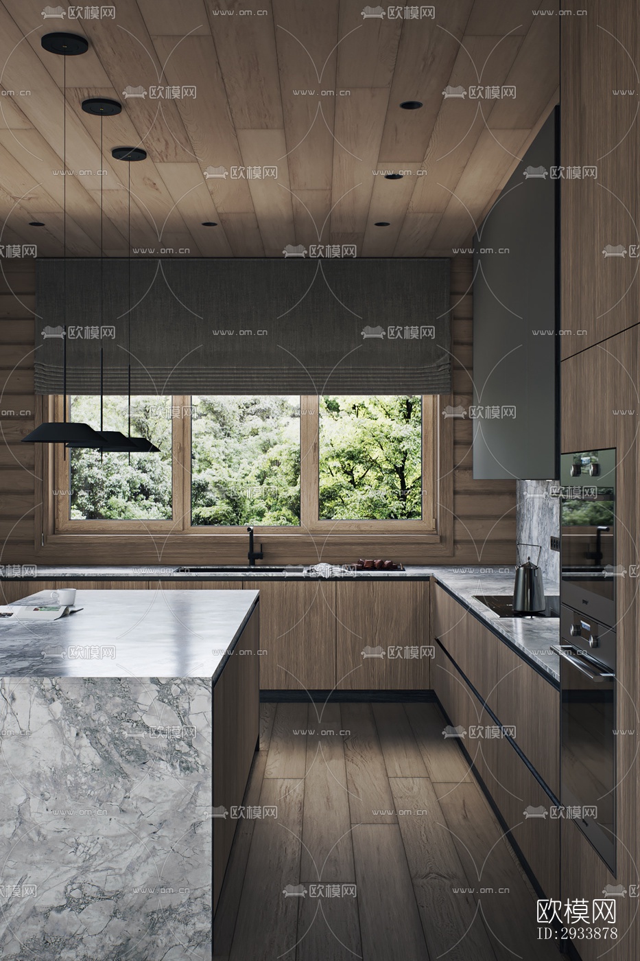 北欧别墅效果图下载（渲染图3）