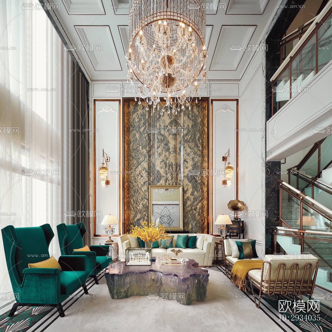 欧式别墅效果图下载（渲染图1）