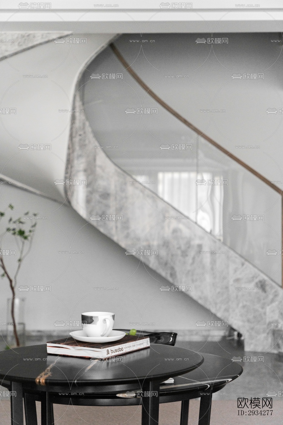 现代复式效果图下载（渲染图2）