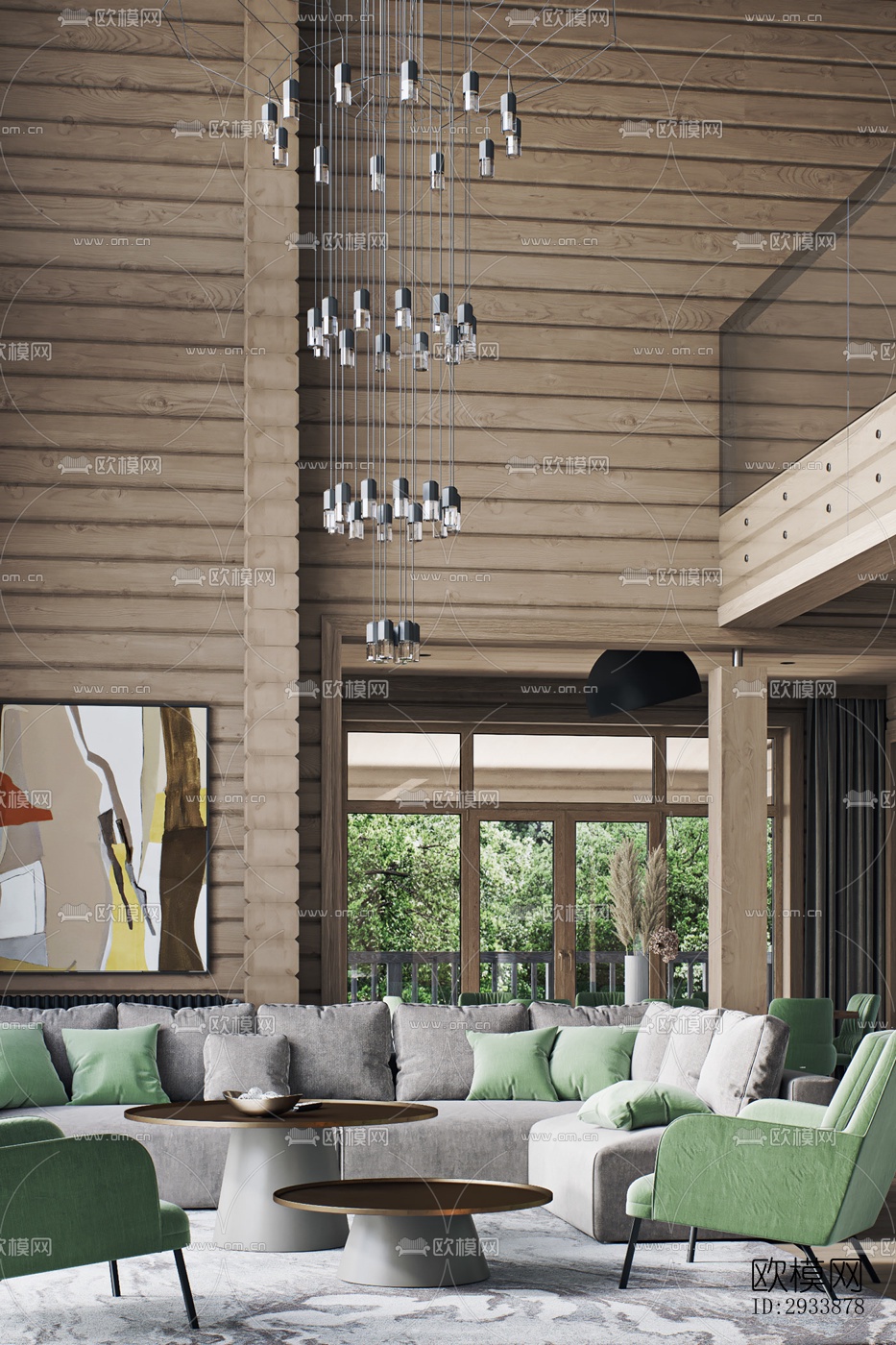 北欧别墅效果图下载（渲染图1）