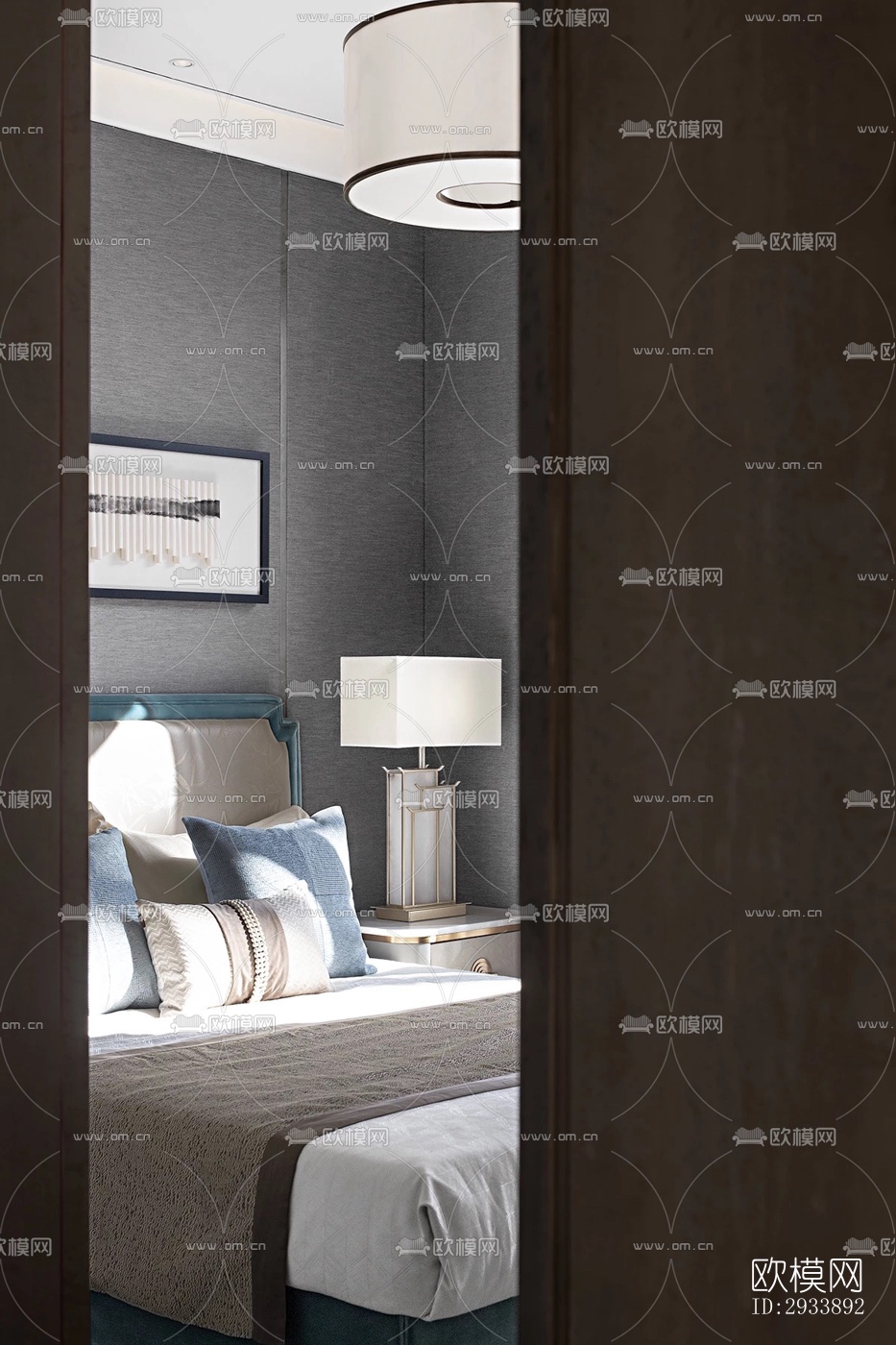 新中式别墅效果图下载（渲染图3）