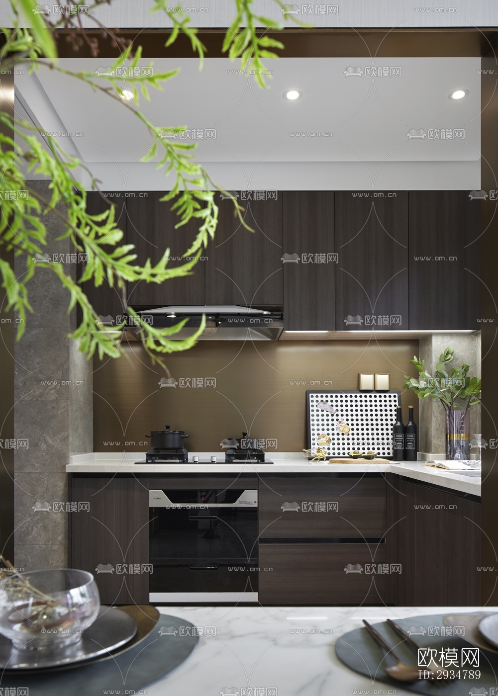 现代平层效果图下载（渲染图7）