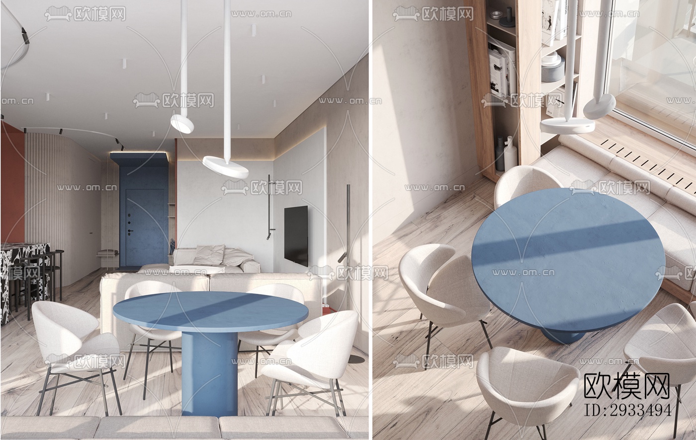 北欧公寓效果图下载（渲染图20）