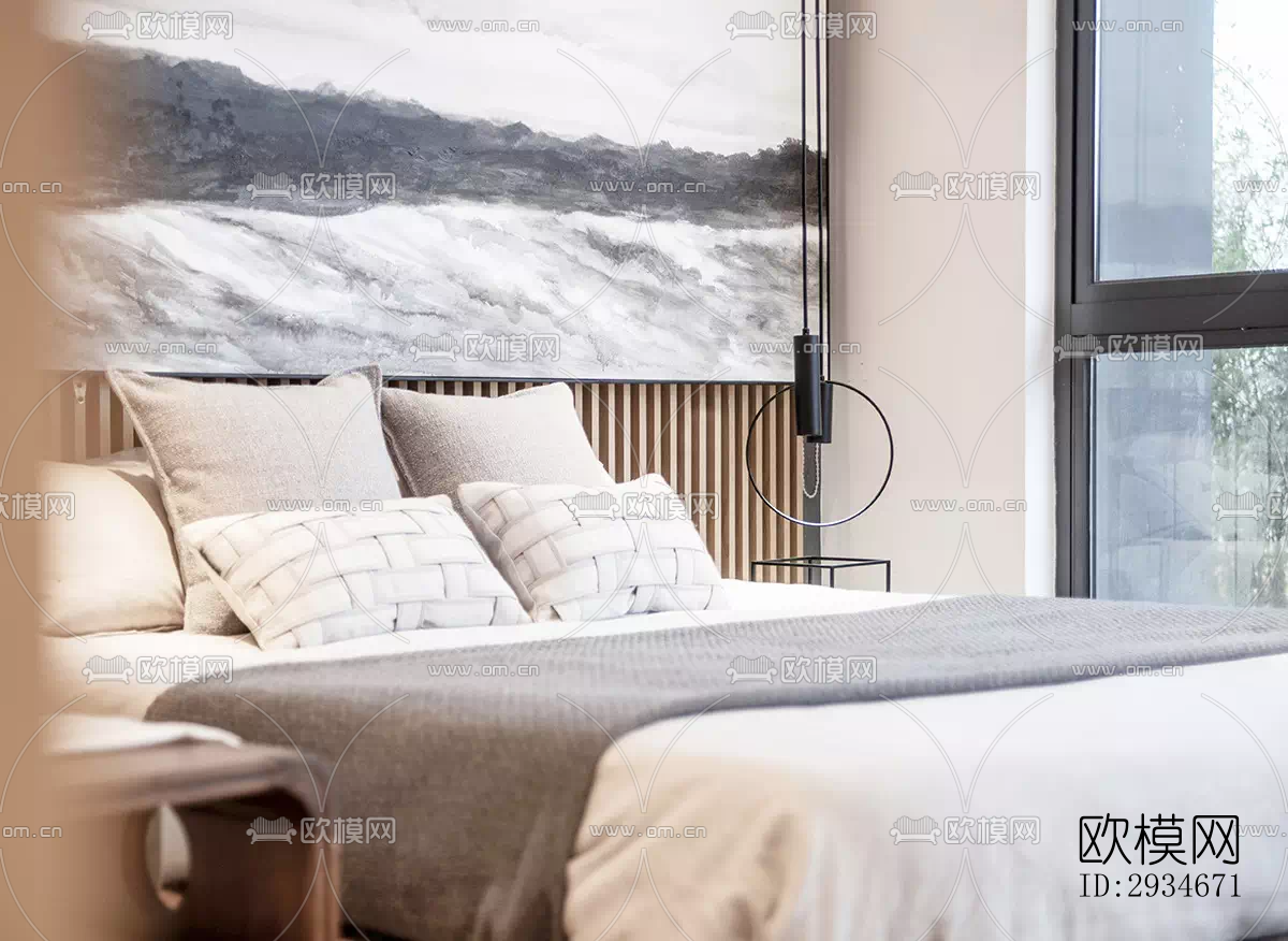 日式平层效果图下载（渲染图20）