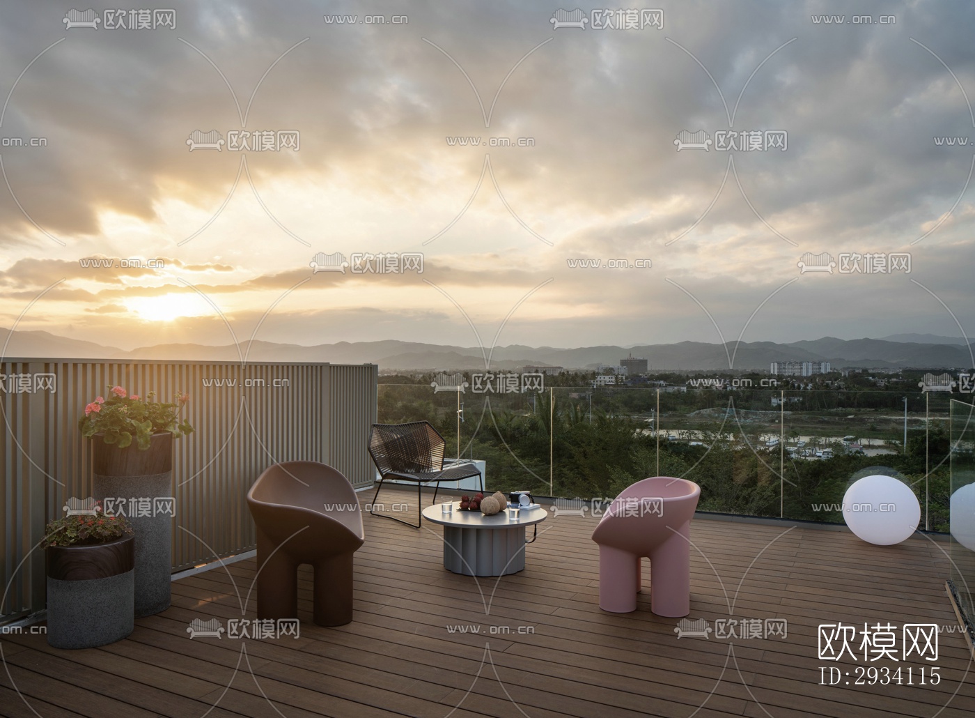 现代别墅效果图下载（渲染图16）