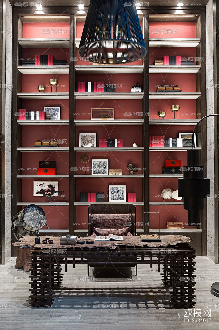 新中式别墅效果图下载（渲染图15）