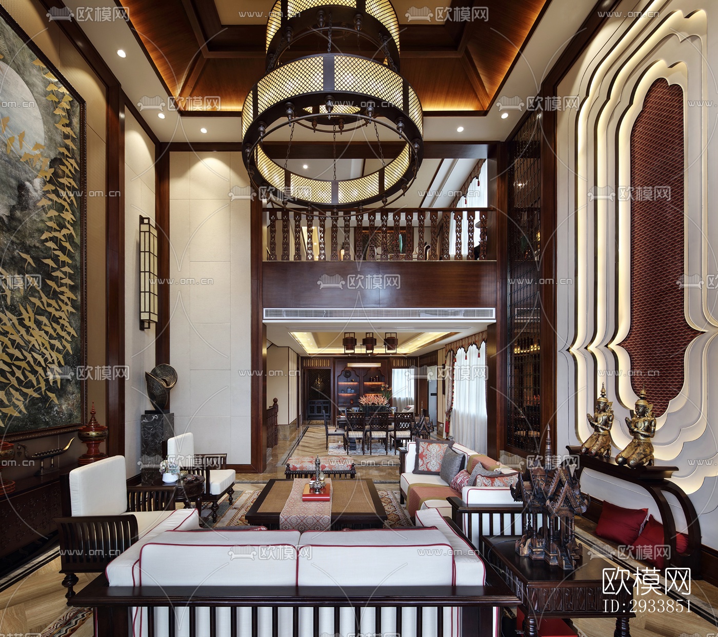 东南亚别墅效果图下载（渲染图17）